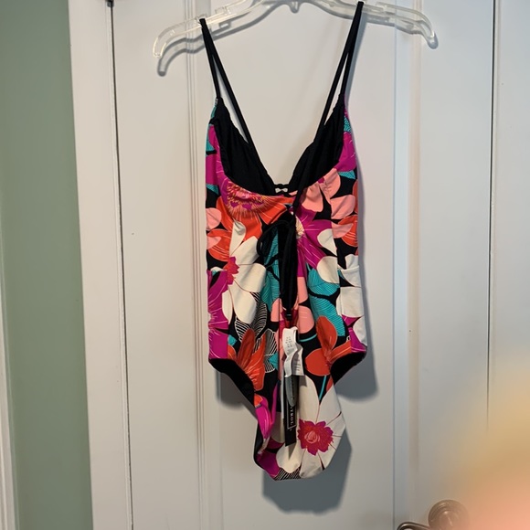 La Blanca In full bloom reversible plunge one piece ,  size 12 - Picture 8 of 12